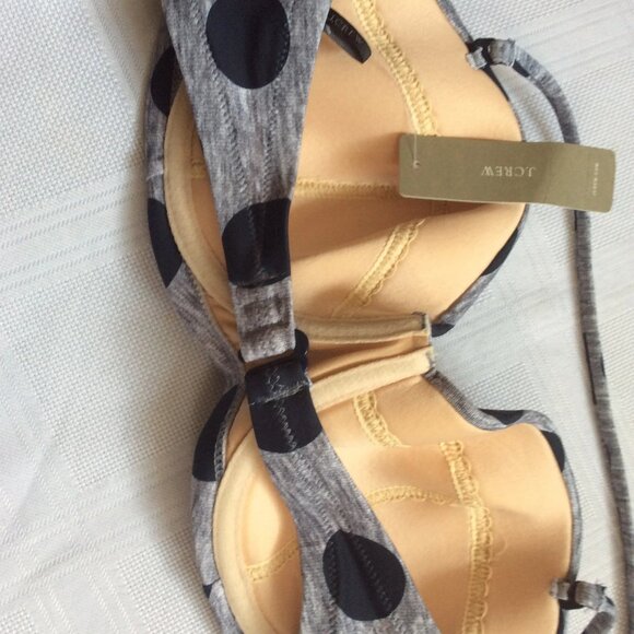 Vintage style NWT (new with tags) J Crew polka dots bikini medium bottom and 32c - Picture 2 of 2